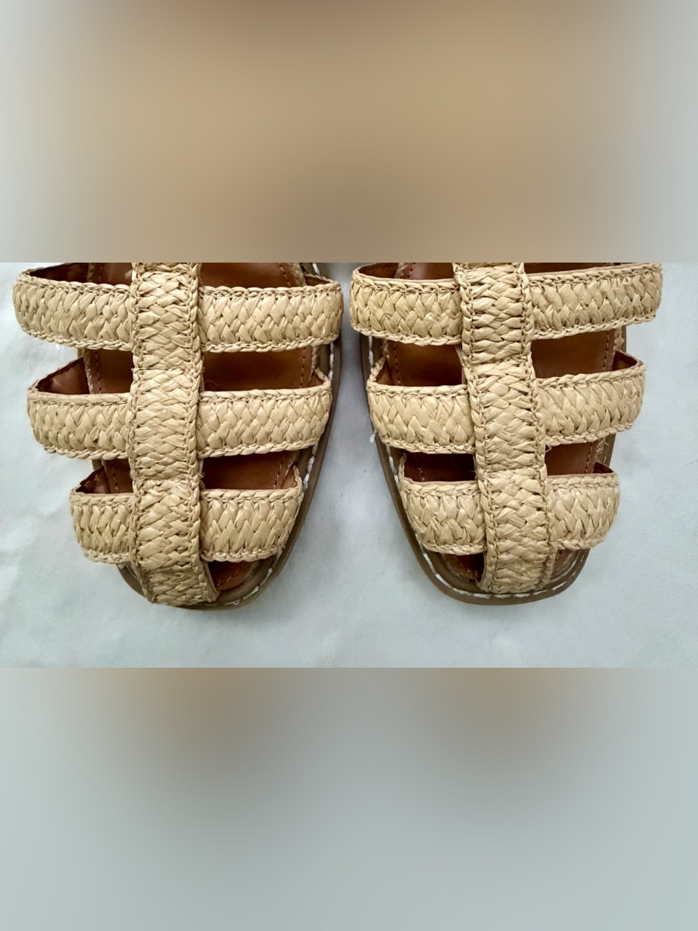 DV by Dolce Vita Fyona Fisherman Women's Tan Strappy Mules/Sandals Size 8.5 - Picture 6 of 14